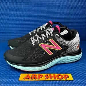 🔴 New Balance Fresh Foam 680 Women`s Size 10 Black White Athletic Shoes W680YF7